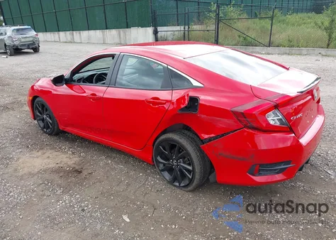 2021 Honda Civic Sport z USA, uszkodzony, nr VIN 2HGFC2F85MH516593